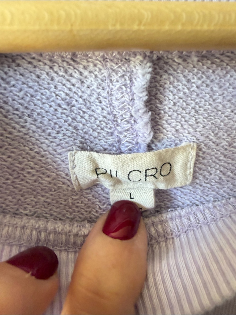 Pilcro Lavender Pullover Crewneck Sweatshirt - Picture 4 of 5